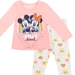 Mickey and Minnie t-shirt and pant set